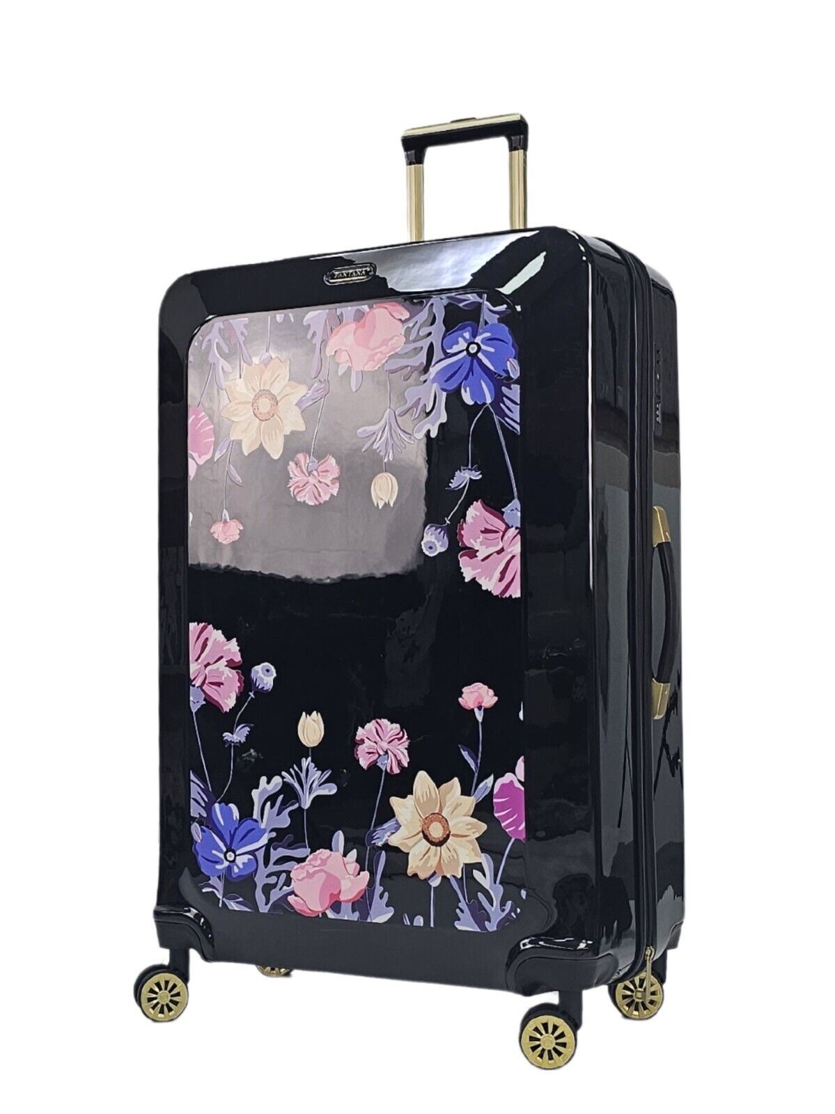 Hard Shell Flower Print Suitcase Luggage Set