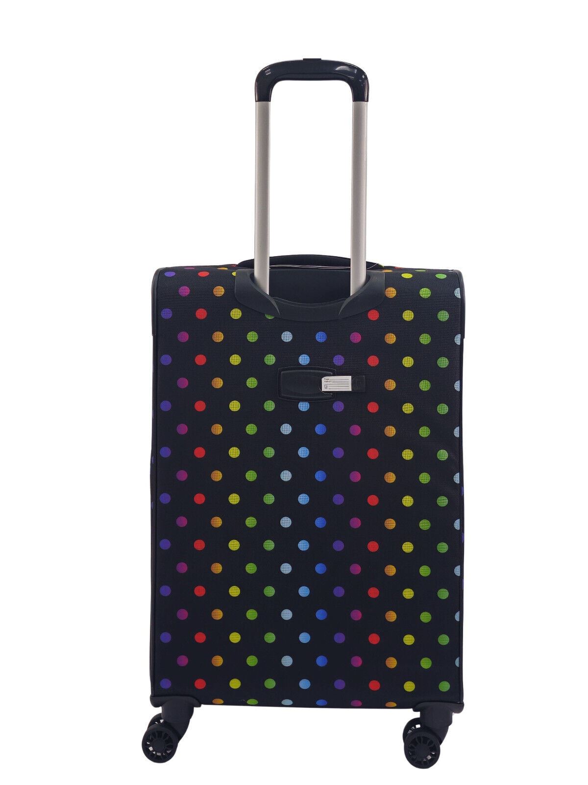 Lightweight Print Suitcases 8 Wheel Luggage Travel Soft Bags Set