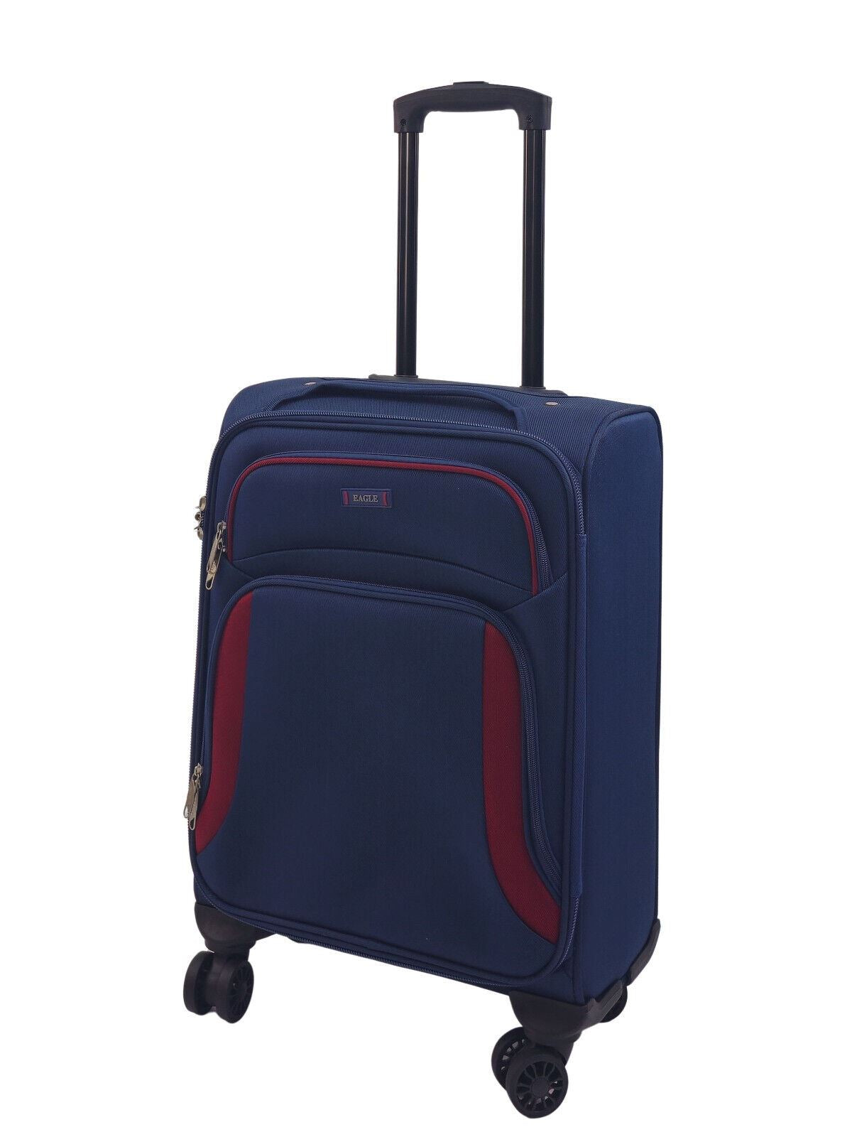 Soft Shell Cabin Suitcase 55 x 40 x 20 cm Lightweight Luggage Suitable for Easyjet, Ryanair