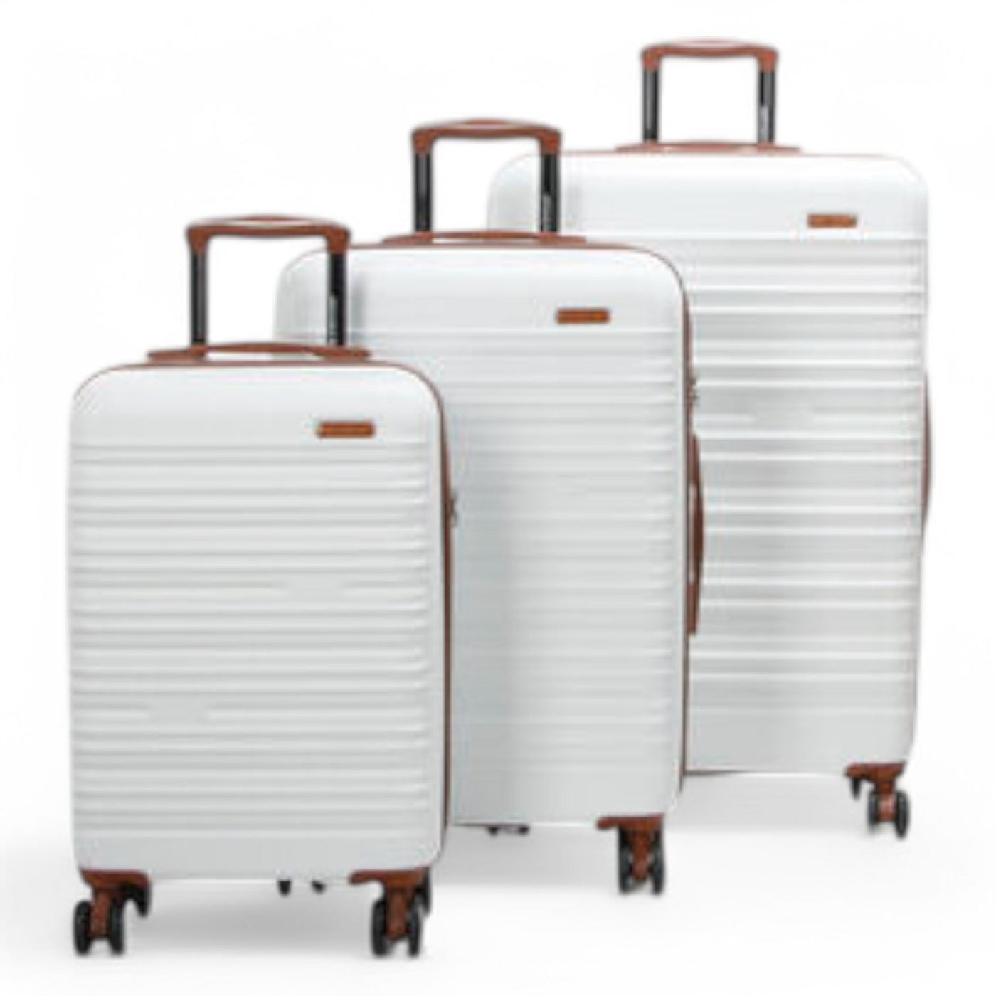 Expandable Hard Shell ABS Suitcase Set 8 Wheel Robust Travel Case Holiday Luggage