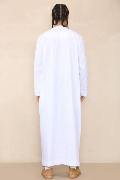 Mens Thobe Jubba Saudi Islamic Arab Eid Emirati Kaftan Jubbah Tassel Robe