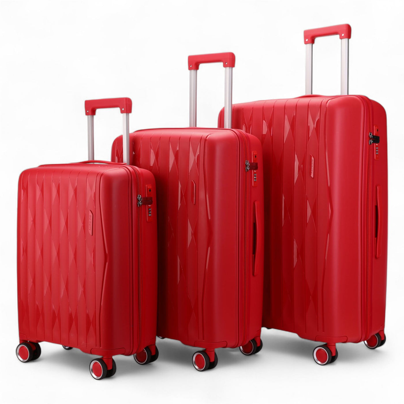 Hard Shell Suitcase Cabin TSA Luggage Travel Set