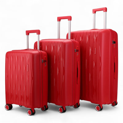 Hard Shell Suitcase Cabin TSA Luggage Travel Set
