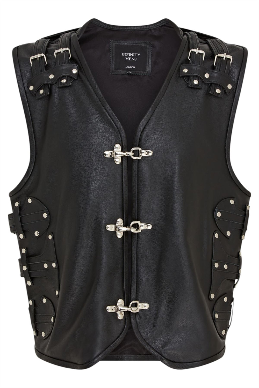 Gilet En Cuir Nappa Homme - Classique Et Élégant - Noir