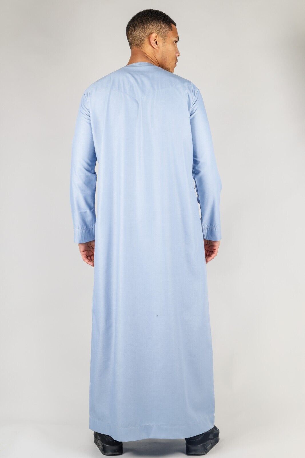 Men's Thobe Emirati Islamic Jubba Robe Eid Tassel Slim Fit