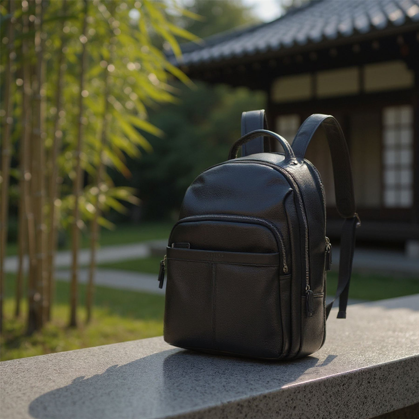 Genuine Leather Vintage Rucksack Laptop Bag Travel Backpack - Capri