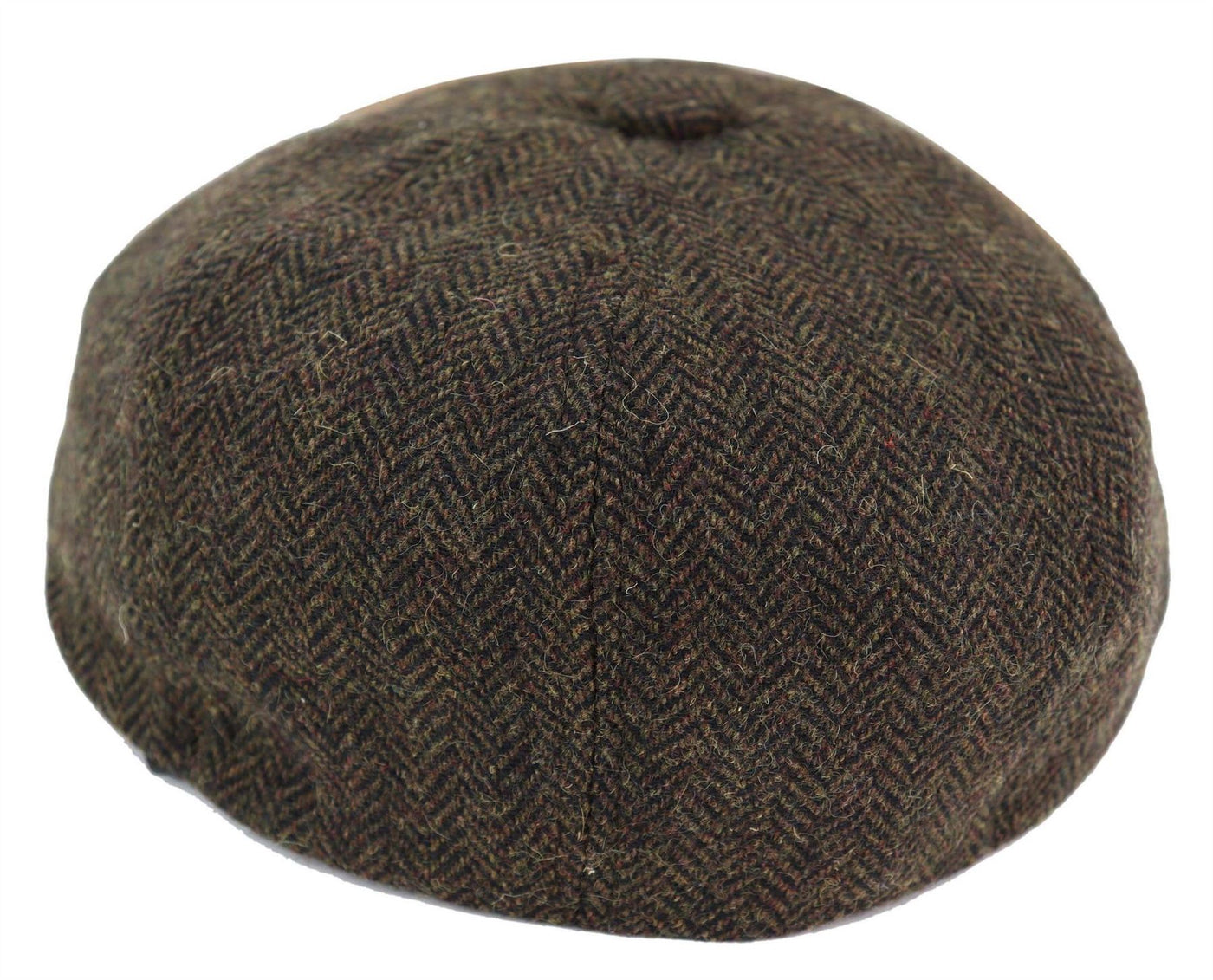 Mens Peaky Blinders Tweed Gatsby Flat Baker Hat With Razor Blade