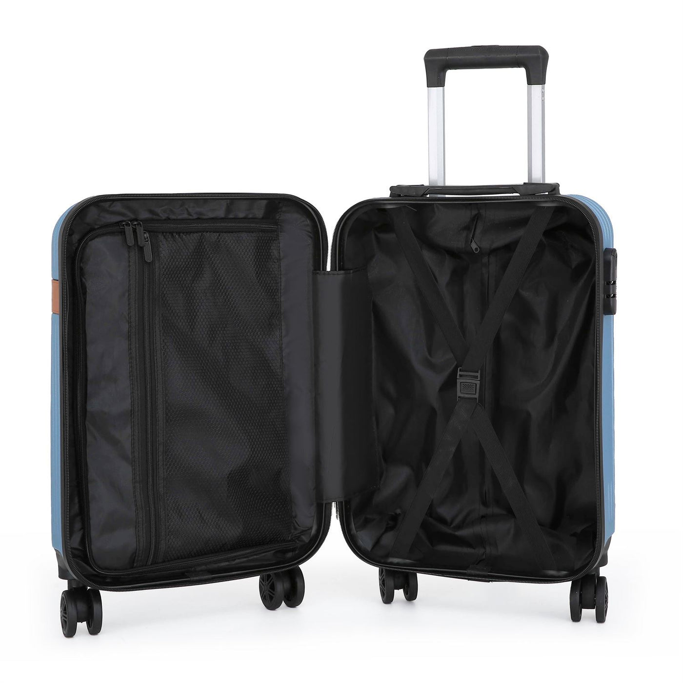 Hard Shell Classic Dual 4 Wheel Luggage Suitcase Set