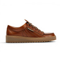 Mephisto Rainbow Men's Leather Chestnut Brown Walking Shoes - Heritage 4778