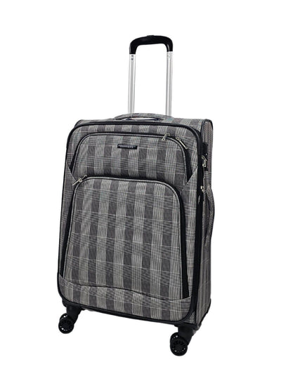 Lightweight Print Suitcases 8 Wheel Luggage Travel Soft Bags Set