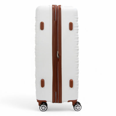 Expandable Hard Shell ABS Suitcase Set 8 Wheel Robust Travel Case Holiday Luggage