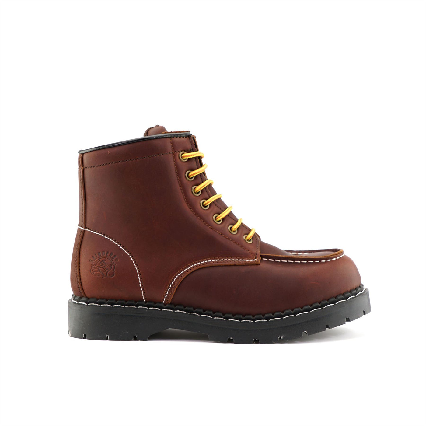 Grinders Unisex Burgundy Leather Western Vintage Indy Boots - Ryan ACS