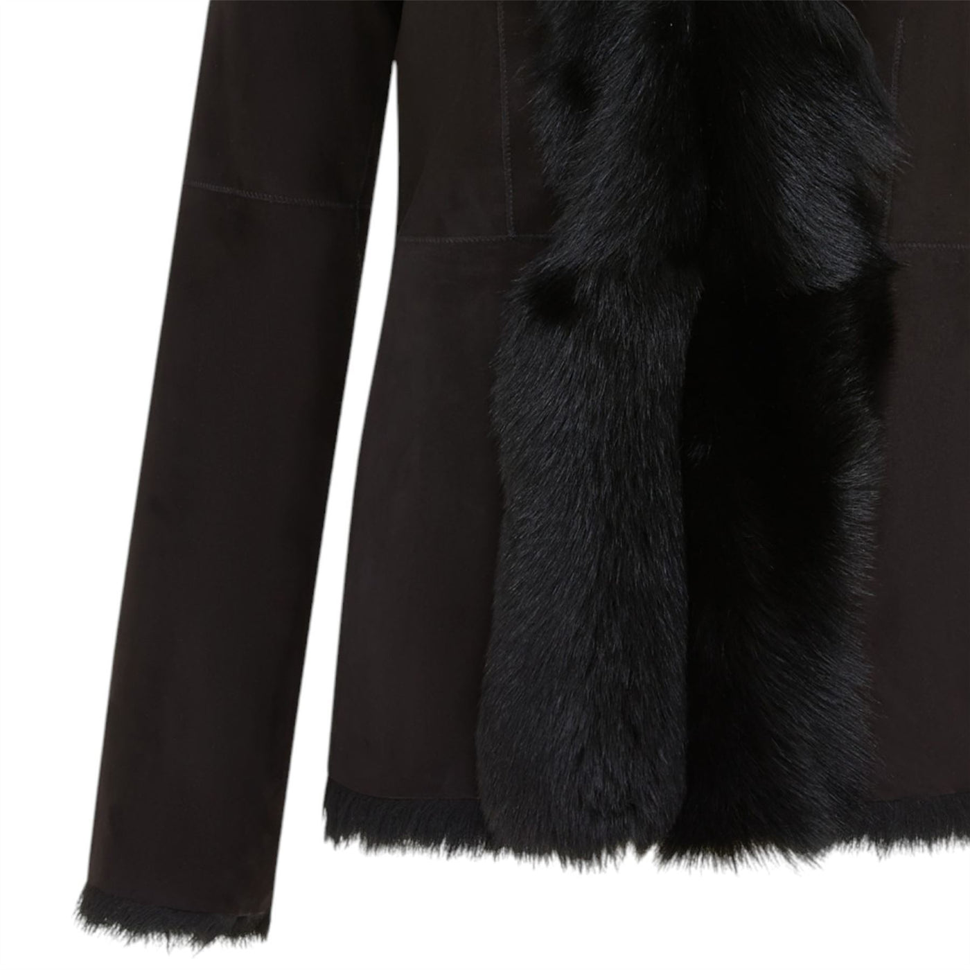 Women's Sheepskin Toscana Shearling Suede Leather Jacket - Noiré
