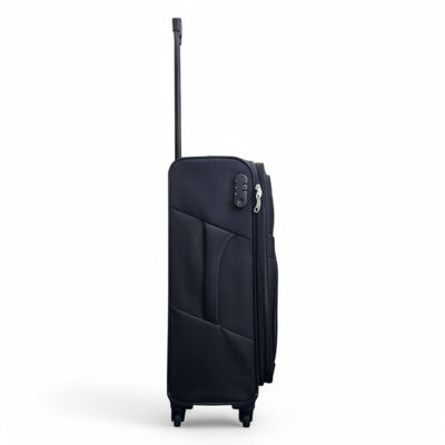Expandable Soft Shell 4 Wheel Luggage Travel Cabin Suitcase Set Holiday Bags