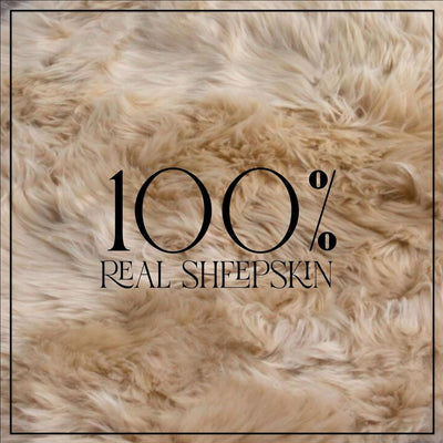 Luxury Genuine Sheepskin  40x40cm Real Wool Single Sided Cushion