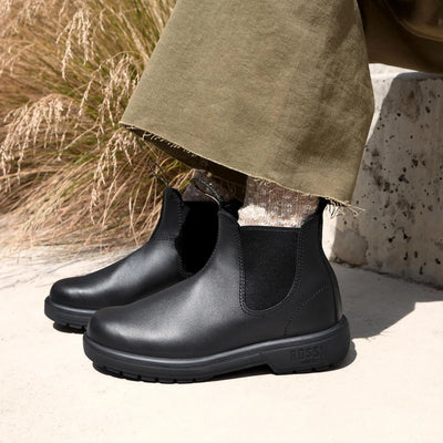 Rossi 301 Endura Black Leather Chelsea Boots