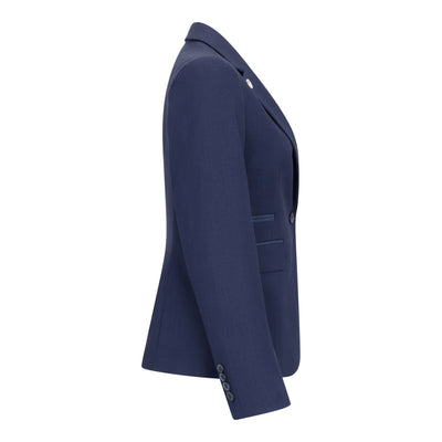 Women's 3 Piece Tailored Fit Plain Navy Formal Office Suit