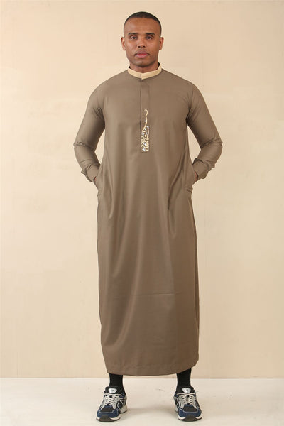 Men's Thobe Arab Saudi Emirati Islamic Clothing Jubba Robe