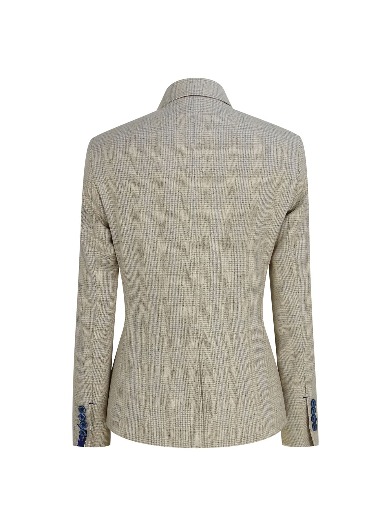 Women's Tweed Herringbone Cream Jacket Peaky Blinders
