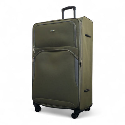 Expandable Soft 8 Wheel Lightweight Suitcase Luggage Travel Bags Set