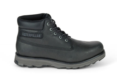 Caterpillar Men's Founder Black Leather Everyday Ankle Boots