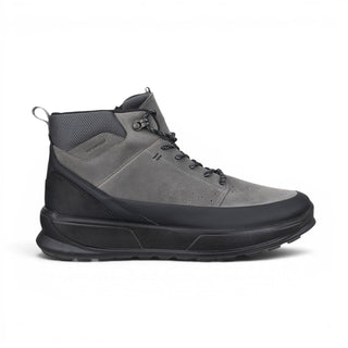 Ecco Men's Waterproof Black Grey Leather Outdoor Walking Boots - Byway 2.0