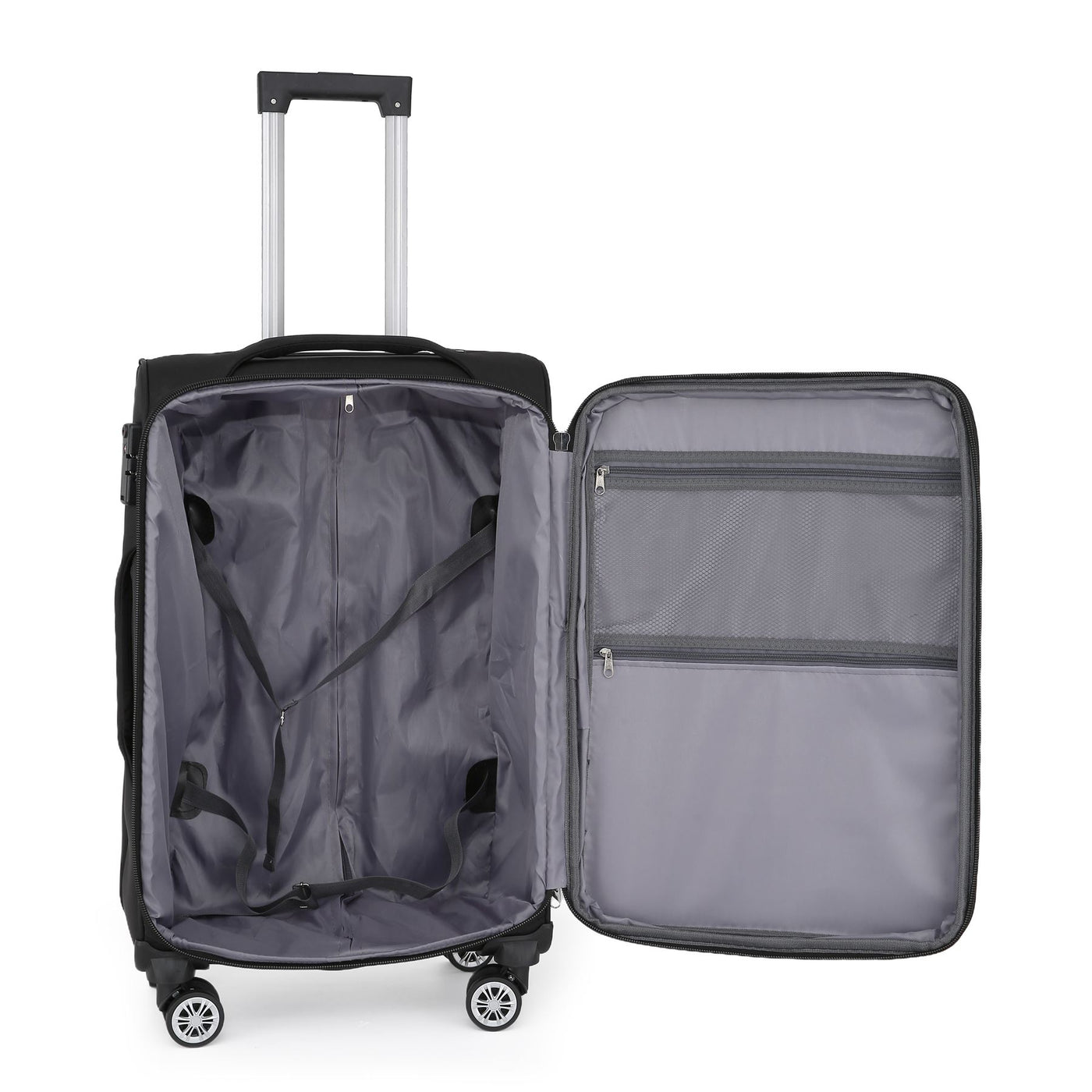 8 Wheel Lightweight Suitcase Luggage TSA Travel Bags Set