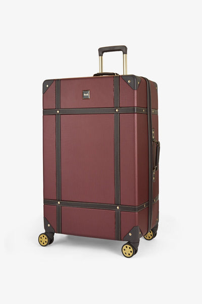 Vintage Hard Shell Luggage Trunk Suitcase Set