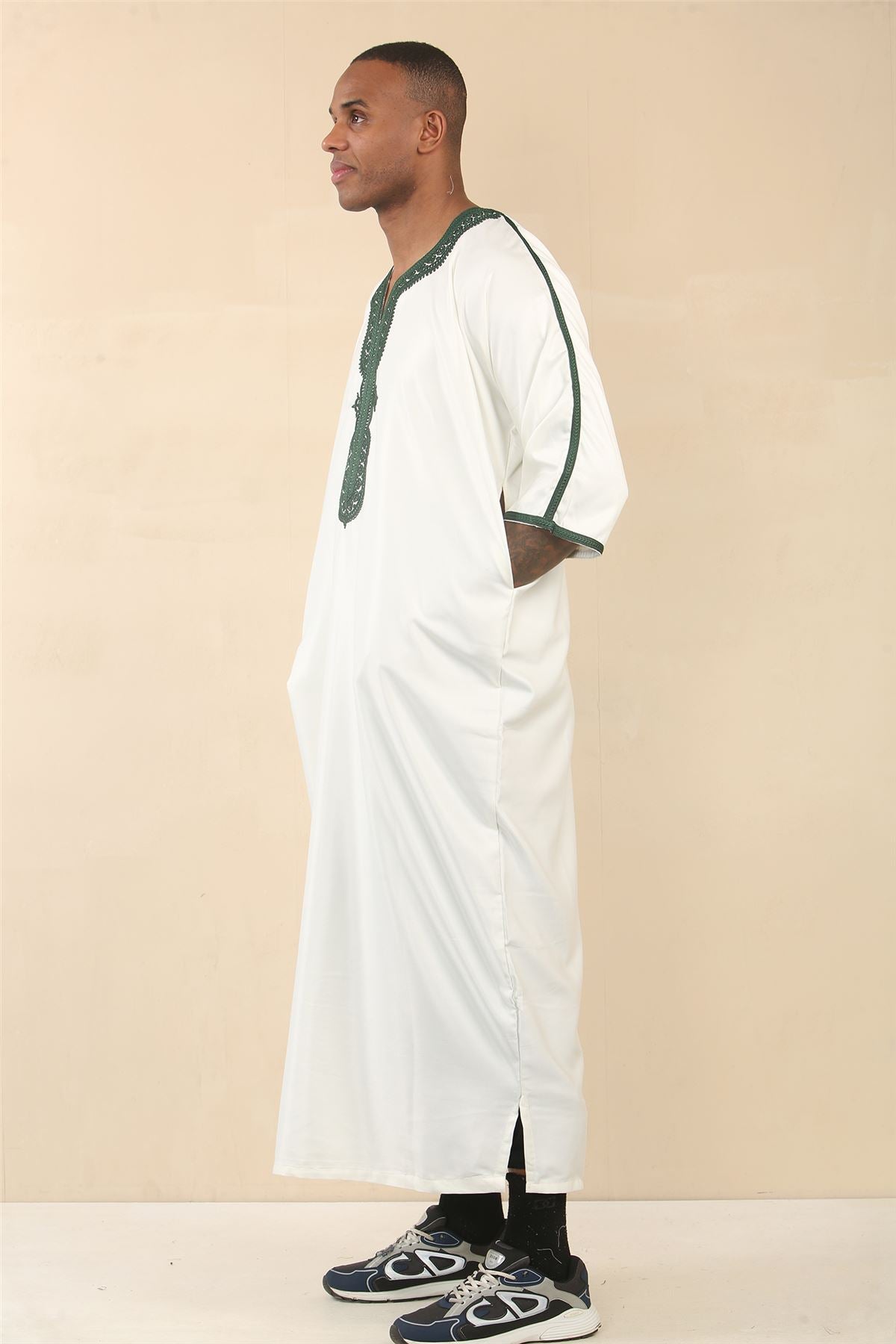 Men's Moroccan Thobe Djellaba Jubba Robe Eid