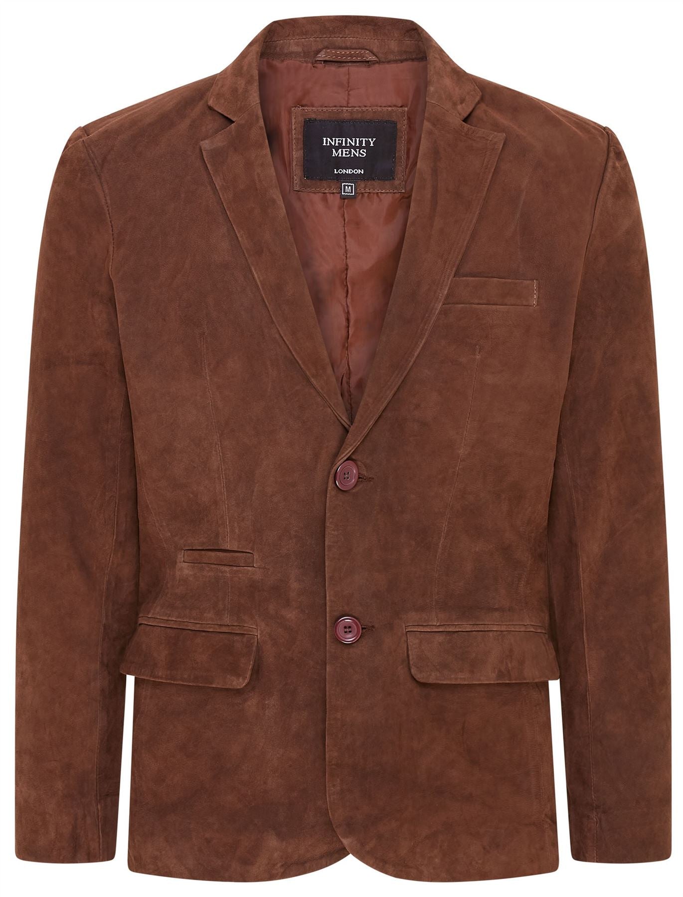 Mens Slim Goat Suede Italian Blazer Jacket-Somero