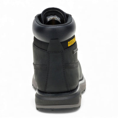 Caterpillar (CAT) Men's Pursue Black Leather Everyday Work Hiking Ankle Boots