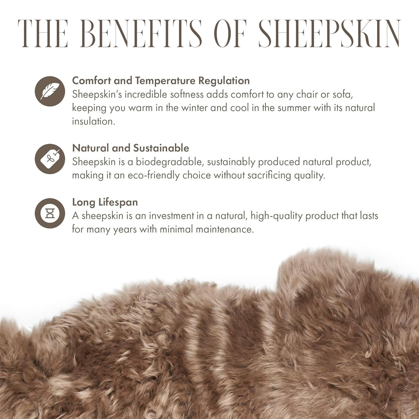 Luxury Genuine Sheepskin  40x40cm Real Wool Single Sided Cushion