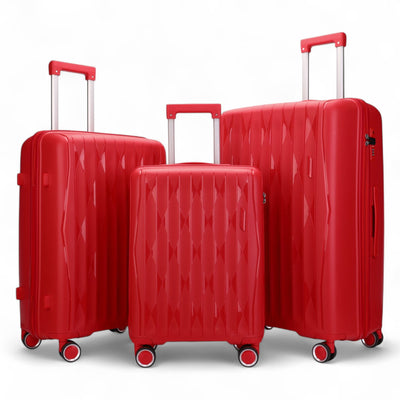 Hard Shell Suitcase Cabin TSA Luggage Travel Set
