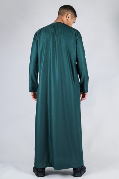 Men's Thobe Emirati Islamic Jubba Robe Eid Tassel Slim Fit