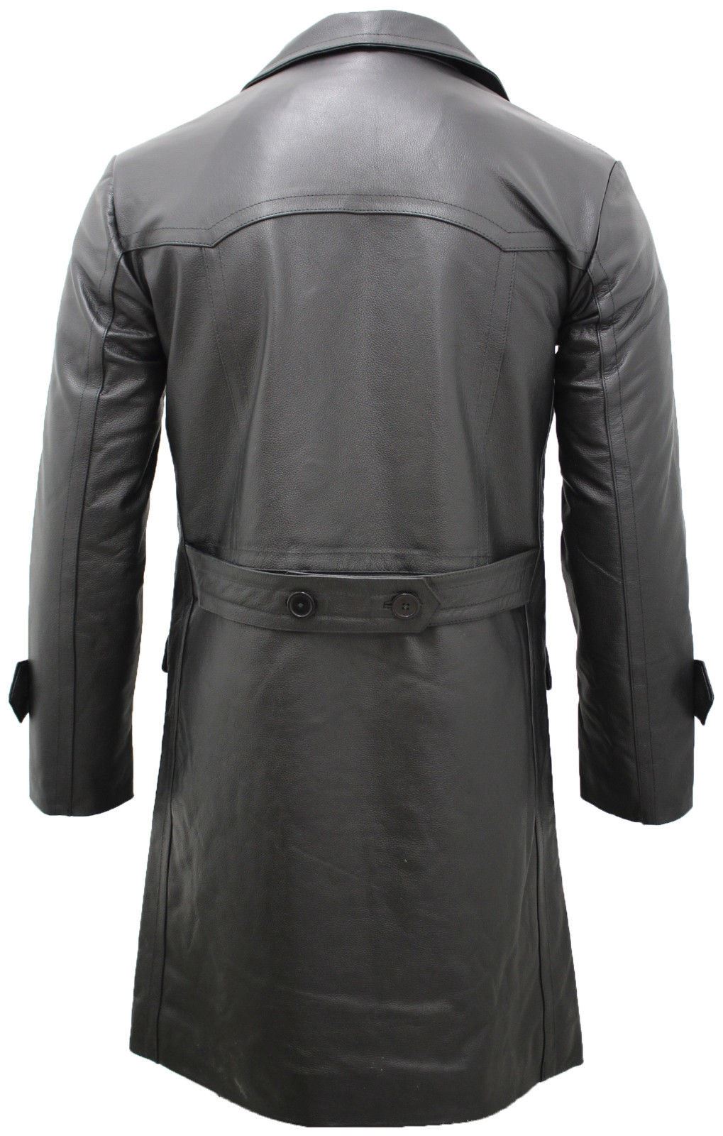 Mens Cowhide Leather Peacoat-Dortmund – Infinity Leather