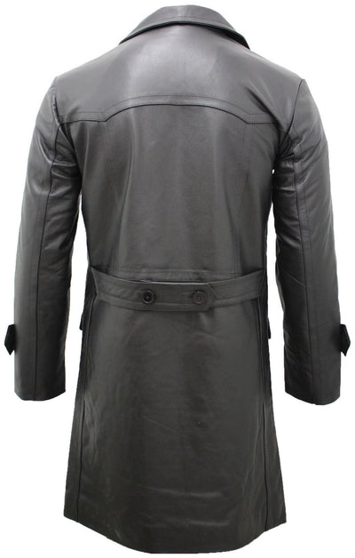 Mens Cowhide Leather Peacoat-Dortmund