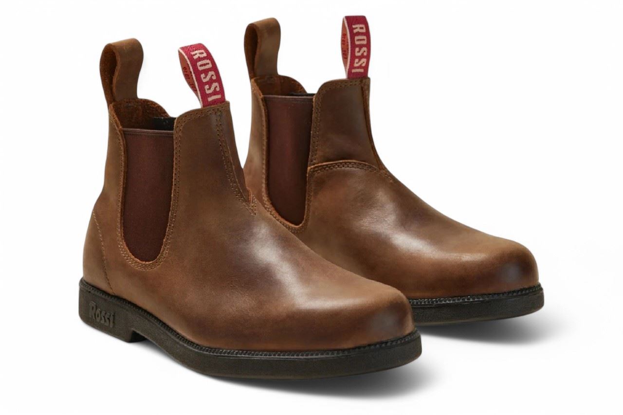 Rossi 607 Booma Tan Leather Chelsea Boots