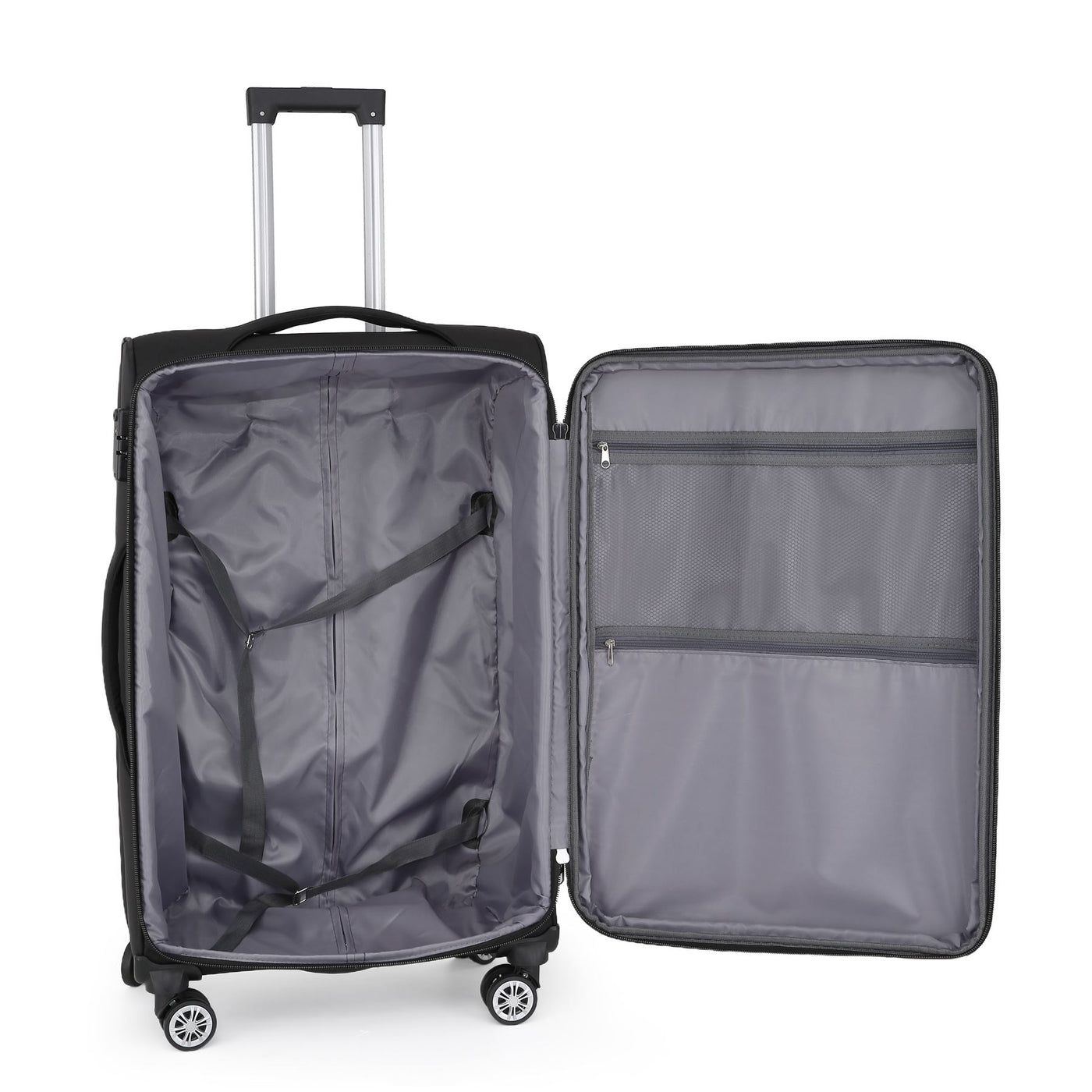 8 Wheel Lightweight Suitcase Luggage TSA Travel Bags Set