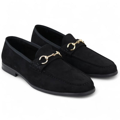 Men's Suede Moccasin Leather Lined Loafers