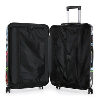 Hardside Shell Suitcase Set Printed Luggage Lightweight Cabin Travel Bag