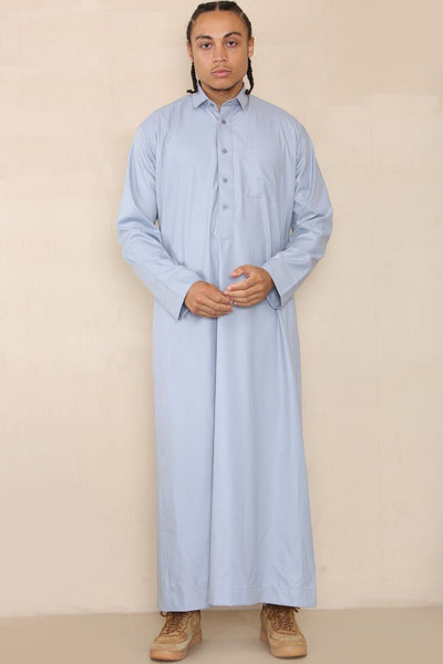 Mens Thobe Jubba Saudi Ramadan Eid Islamic Kaftan Kaudara Arabic Jubbah