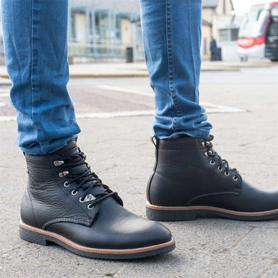 Panama Jack Men's Glasgow GTX C3 Black Waterproof Leather Ankle Boots