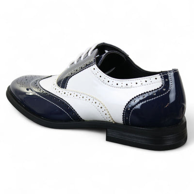 Men's Patent Lace-Up Brogues Smart Dress Shoes