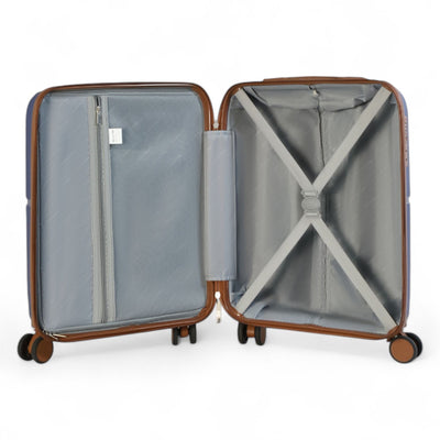 Hard Shell Cabin 37 x 22 x 56 cm PP Luggage Suitcase Suitable for Easyjet, Ryanair