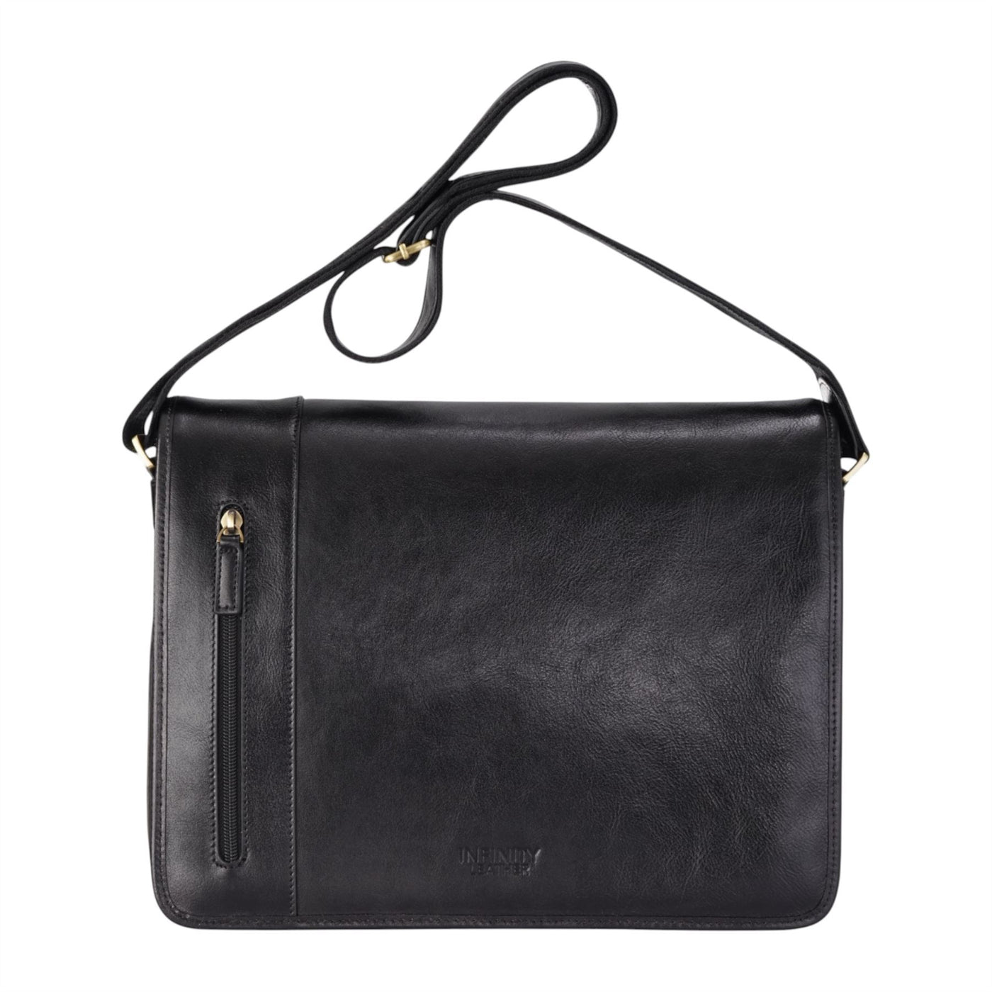 Genuine Leather Laptop Satchel Messenger Shoulder Bag - Astor