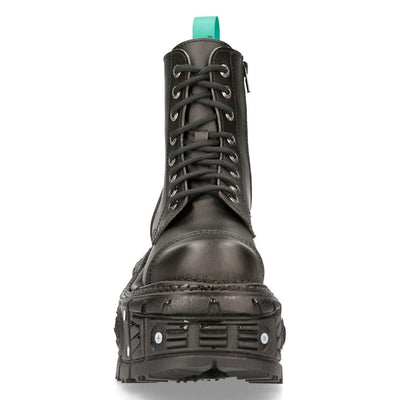 New Rock Vegan Leather Combat Platform Boots- TANKMILI083C-V2
