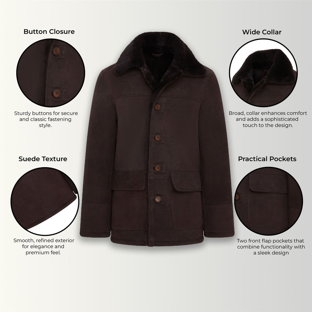 Infinity Leather Uomo Marrone Chiaro Annata B3 di Montone Aviatore Battenti la Giacca di Pelle L