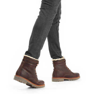 Panama Jack Men's P03 Aviator C23 Chestnut Waterproof Leather Ankle Boots