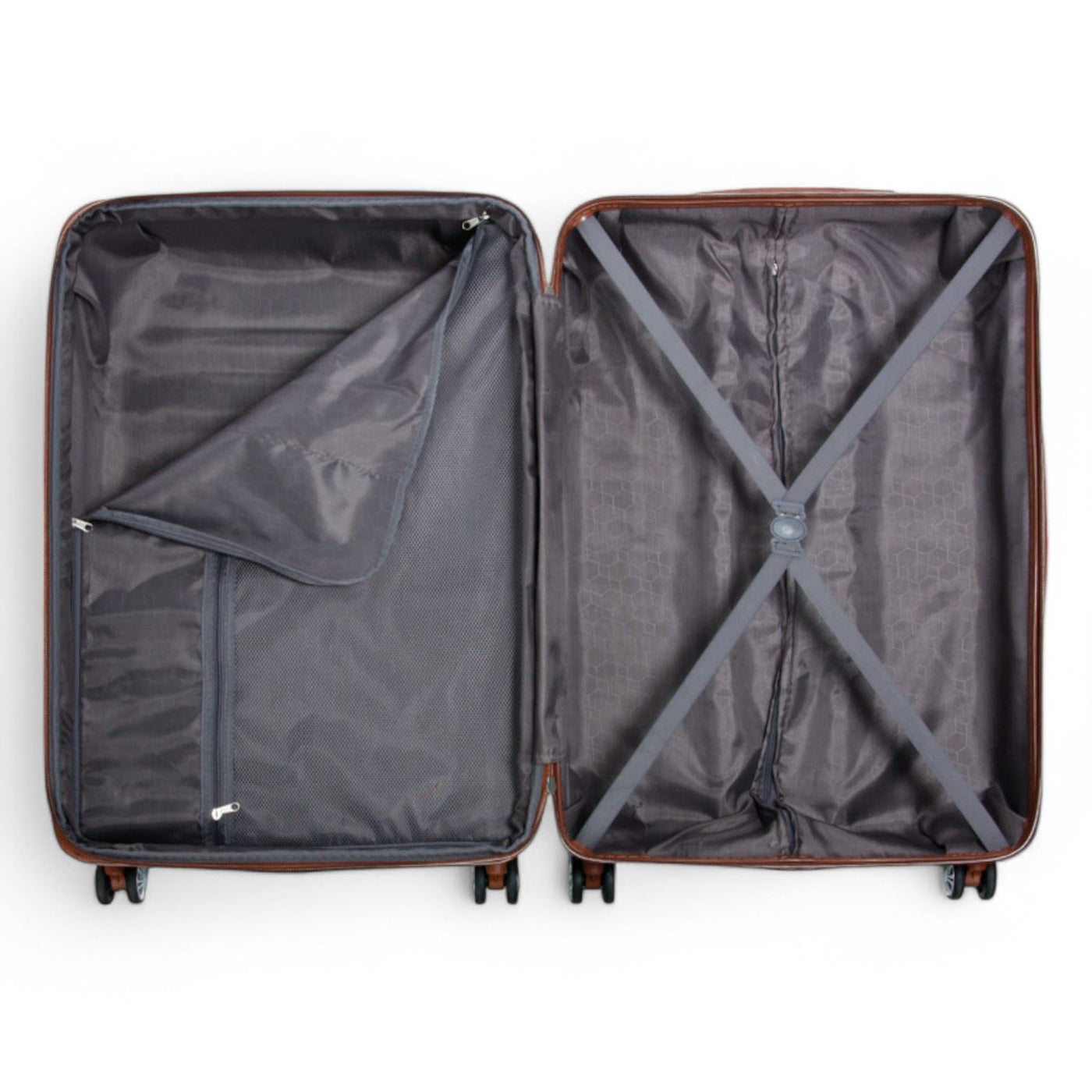 Expandable Hard Shell ABS Suitcase Set 8 Wheel Robust Travel Case Holiday Luggage