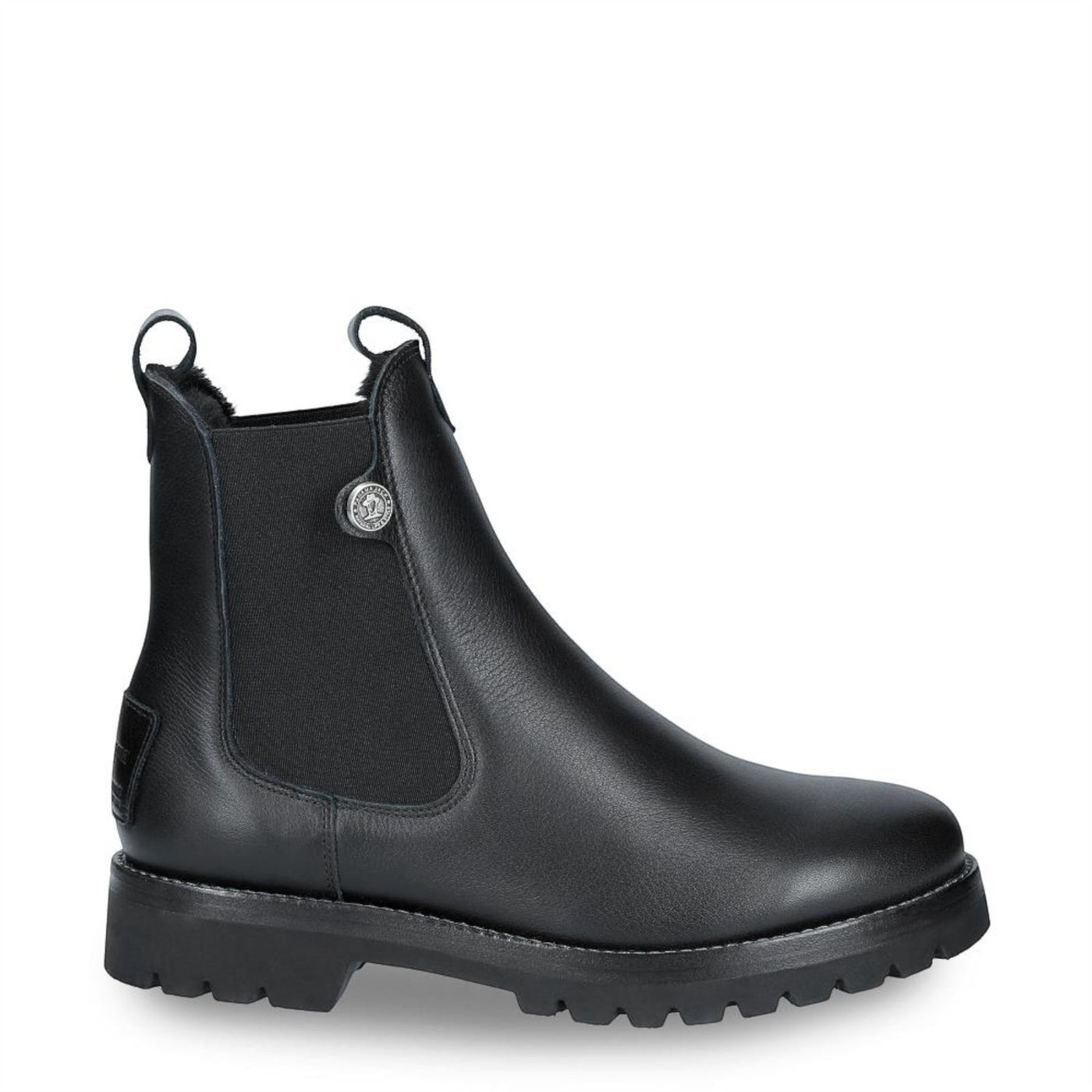 Panama Jack Women's Francesca B1 Black Waterproof Leather Chelsea Boots